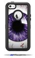 Eyeball Purple - Decal Style Vinyl Skin fits Otterbox Defender iPhone 5C Case (CASE SOLD SEPARATELY)