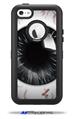 Eyeball Black - Decal Style Vinyl Skin fits Otterbox Defender iPhone 5C Case (CASE SOLD SEPARATELY)