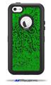 Folder Doodles Green - Decal Style Vinyl Skin fits Otterbox Defender iPhone 5C Case (CASE SOLD SEPARATELY)