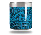 Skin Decal Wrap for Yeti Rambler Lowball - Folder Doodles Blue Medium