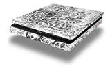 Vinyl Decal Skin Wrap compatible with Sony PlayStation 4 Slim Console Folder Doodles White (PS4 NOT INCLUDED)