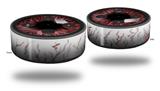 Skin Wrap Decal Set 2 Pack for Amazon Echo Dot 2 - Eyeball Red (2nd Generation ONLY - Echo NOT INCLUDED)