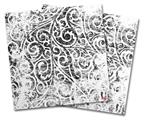 WraptorSkinz Vinyl Craft Cutter Designer 12x12 Sheets Folder Doodles White - 2 Pack