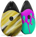 Skin Decal Wrap 2 Pack compatible with Suorin Drop Paint Blend Yellow VAPE NOT INCLUDED