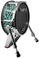Skin Wrap works with Roland vDrum Shell KD-140 Kick Bass Drum Folder Doodles Seafoam Green (DRUM NOT INCLUDED)