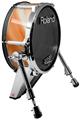 Skin Wrap works with Roland vDrum Shell KD-140 Kick Bass Drum Paint Blend Orange (DRUM NOT INCLUDED)