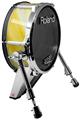 Skin Wrap works with Roland vDrum Shell KD-140 Kick Bass Drum Paint Blend Yellow (DRUM NOT INCLUDED)