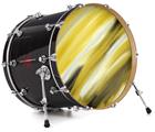 Vinyl Decal Skin Wrap for 20" Bass Kick Drum Head Paint Blend Yellow - DRUM HEAD NOT INCLUDED