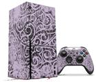 WraptorSkinz Skin Wrap compatible with the 2020 XBOX Series X Console and Controller Folder Doodles Lavender (XBOX NOT INCLUDED)