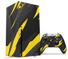 WraptorSkinz Skin Wrap compatible with the 2020 XBOX Series X Console and Controller Jagged Camo Yellow (XBOX NOT INCLUDED)