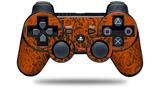 Sony PS3 Controller Decal Style Skin - Folder Doodles Burnt Orange (CONTROLLER NOT INCLUDED)