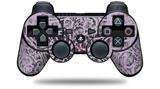 Sony PS3 Controller Decal Style Skin - Folder Doodles Lavender (CONTROLLER NOT INCLUDED)