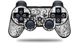 Sony PS3 Controller Decal Style Skin - Folder Doodles White (CONTROLLER NOT INCLUDED)