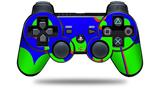 Sony PS3 Controller Decal Style Skin - Drip Blue Green Red (CONTROLLER NOT INCLUDED)