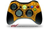 XBOX 360 Wireless Controller Decal Style Skin - Folder Doodles Orange (CONTROLLER NOT INCLUDED)