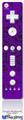 Wii Remote Controller Face ONLY Skin - Folder Doodles Purple
