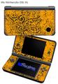 Folder Doodles Orange - Decal Style Skin fits Nintendo DSi XL (DSi SOLD SEPARATELY)