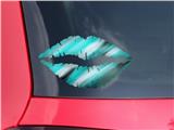 Lips Decal 9x5.5 Paint Blend Teal
