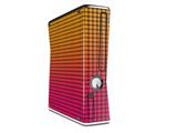 Faded Dots Hot Pink Orange Decal Style Skin for XBOX 360 Slim Vertical