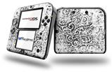 Folder Doodles White - Decal Style Vinyl Skin fits Nintendo 2DS - 2DS NOT INCLUDED