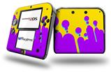 Drip Purple Yellow Teal - Decal Style Vinyl Skin fits Nintendo 2DS - 2DS NOT INCLUDED