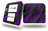 Jagged Camo Purple - Decal Style Vinyl Skin fits Nintendo 2DS - 2DS NOT INCLUDED