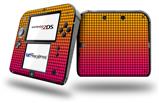 Faded Dots Hot Pink Orange - Decal Style Vinyl Skin fits Nintendo 2DS - 2DS NOT INCLUDED