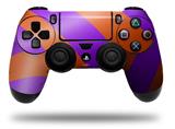 WraptorSkinz Skin compatible with Sony PS4 Dualshock Controller PlayStation 4 Original Slim and Pro Two Tone Waves Purple Red (CONTROLLER NOT INCLUDED)