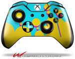 Decal Skin Wrap fits Microsoft XBOX One Wireless Controller Drip Yellow Teal Pink