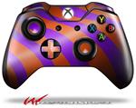 Decal Skin Wrap fits Microsoft XBOX One Wireless Controller Two Tone Waves Purple Red