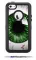 Eyeball Green Dark - Decal Style Vinyl Skin fits Otterbox Defender iPhone 5C Case (CASE SOLD SEPARATELY)