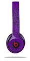 Skin Decal Wrap compatible with Beats Solo 2 WIRED Headphones Folder Doodles Purple (HEADPHONES NOT INCLUDED)