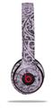 Skin Decal Wrap compatible with Beats Solo 2 WIRED Headphones Folder Doodles Lavender (HEADPHONES NOT INCLUDED)