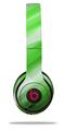 Skin Decal Wrap compatible with Beats Solo 2 WIRED Headphones Paint Blend Green (HEADPHONES NOT INCLUDED)