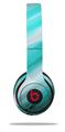 Skin Decal Wrap compatible with Beats Solo 2 WIRED Headphones Paint Blend Teal (HEADPHONES NOT INCLUDED)