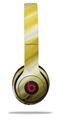 Skin Decal Wrap compatible with Beats Solo 2 WIRED Headphones Paint Blend Yellow (HEADPHONES NOT INCLUDED)