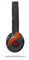Skin Decal Wrap compatible with Beats Solo 2 WIRED Headphones Jagged Camo Burnt Orange (HEADPHONES NOT INCLUDED)