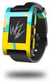 Drip Yellow Teal Pink - Decal Style Skin fits original Pebble Smart Watch (WATCH SOLD SEPARATELY)