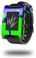 Drip Blue Green Red - Decal Style Skin fits original Pebble Smart Watch (WATCH SOLD SEPARATELY)