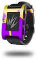 Drip Purple Yellow Teal - Decal Style Skin fits original Pebble Smart Watch (WATCH SOLD SEPARATELY)