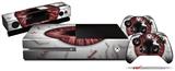 Eyeball Red - Holiday Bundle Decal Style Skin fits XBOX One Console Original, Kinect and 2 Controllers (XBOX SYSTEM NOT INCLUDED)