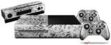 Folder Doodles White - Holiday Bundle Decal Style Skin fits XBOX One Console Original, Kinect and 2 Controllers (XBOX SYSTEM NOT INCLUDED)