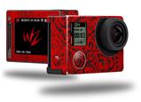 Folder Doodles Red - Decal Style Skin fits GoPro Hero 4 Silver Camera (GOPRO SOLD SEPARATELY)