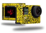 Folder Doodles Yellow - Decal Style Skin fits GoPro Hero 4 Silver Camera (GOPRO SOLD SEPARATELY)