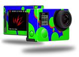 Drip Blue Green Red - Decal Style Skin fits GoPro Hero 4 Silver Camera (GOPRO SOLD SEPARATELY)