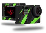 Jagged Camo Neon Green - Decal Style Skin fits GoPro Hero 4 Silver Camera (GOPRO SOLD SEPARATELY)