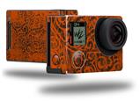 Folder Doodles Burnt Orange - Decal Style Skin fits GoPro Hero 4 Black Camera (GOPRO SOLD SEPARATELY)