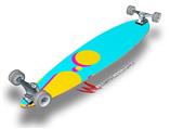 Drip Yellow Teal Pink - Decal Style Vinyl Wrap Skin fits Longboard Skateboards up to 10"x42" (LONGBOARD NOT INCLUDED)