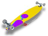 Drip Purple Yellow Teal - Decal Style Vinyl Wrap Skin fits Longboard Skateboards up to 10"x42" (LONGBOARD NOT INCLUDED)