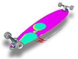 Drip Teal Pink Yellow - Decal Style Vinyl Wrap Skin fits Longboard Skateboards up to 10"x42" (LONGBOARD NOT INCLUDED)